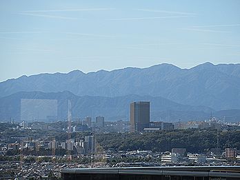 塔ノ岳(1491m)、丹沢山(1567m)あたり。